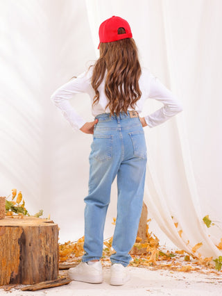Boyfriend Dirty Blue Casual Jeans