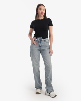 Straight Fit Dirty Light Grey Casual Jeans