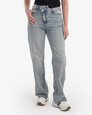Straight Fit Dirty Light Grey Casual Jeans