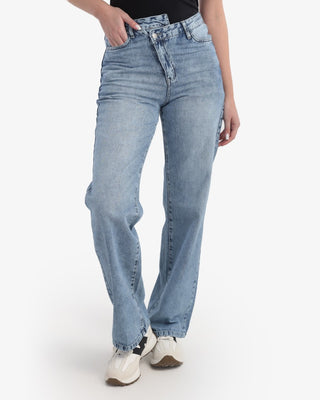 Straight Fit Light Blue Casual Jeans