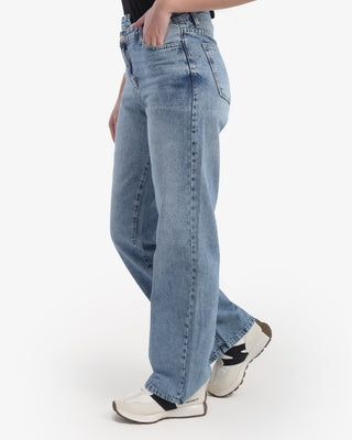 Straight Fit Light Blue Casual Jeans