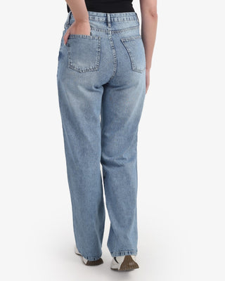 Straight Fit Light Blue Casual Jeans