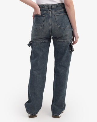 Straight Fit With Stripe Dirty Casual Jeans
