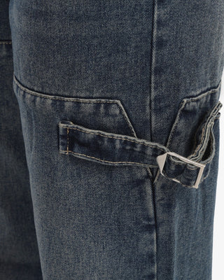 Straight Fit With Stripe Dirty Casual Jeans