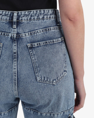 Straight Fit With Stripe Blue Casual Jeans