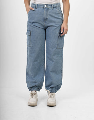 Cargo Light Blue Casual Jeans
