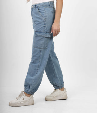 Cargo Light Blue Casual Jeans