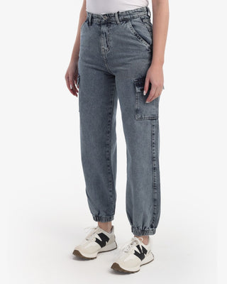Cargo Grey Casual Jeans