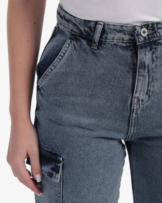 Cargo Grey Casual Jeans