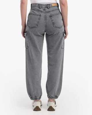 Cargo Fit Grey Casual Jeans