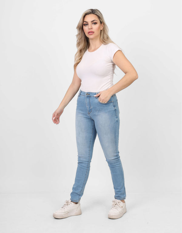 Skinny Fit Light Blue Casual Jeans