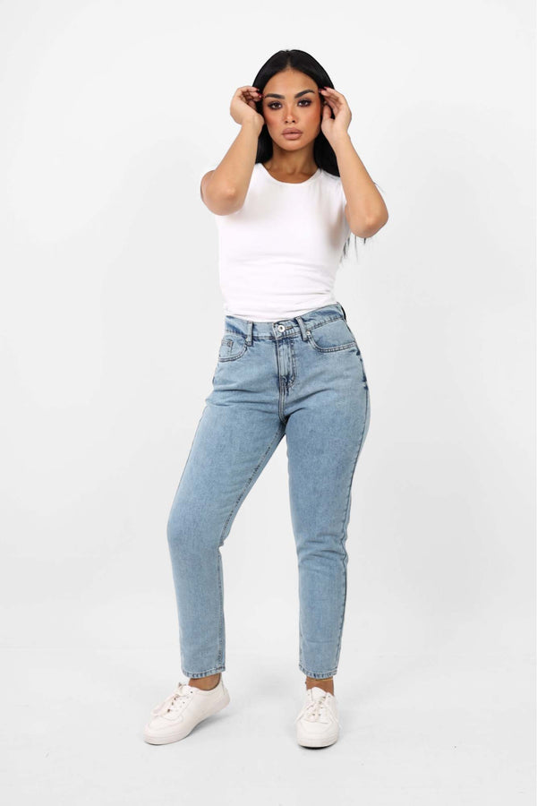 Boyfriend Ice Blue Casual Jeans