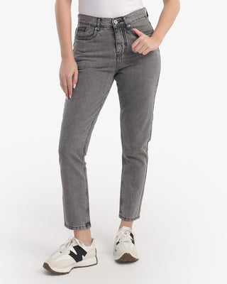 Boyfriend Light Grey Casual Jeans