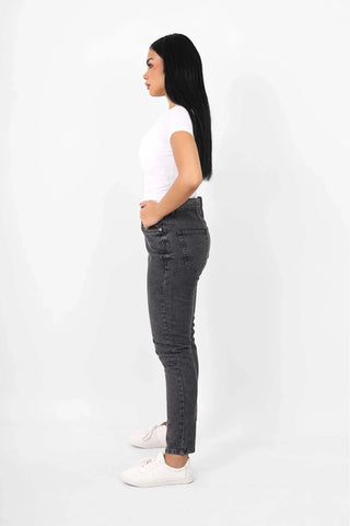 Boyfriend Grey Casual Jeans