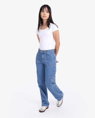 Cargo Fit Blue Casual Jeans