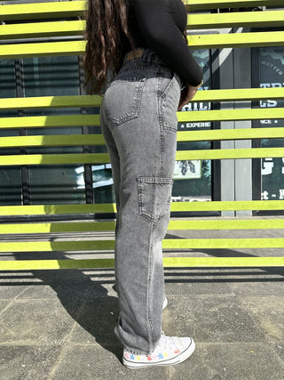 Cargo Storm Grey Casual Jeans