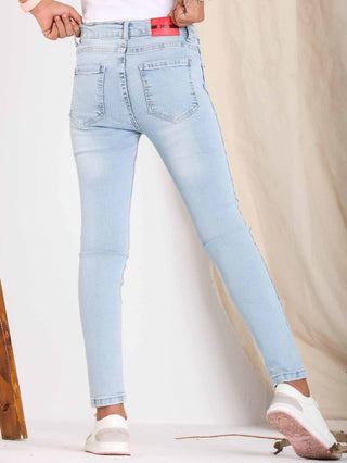 Skinny Light Blue Casual Jeans