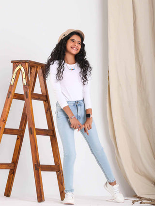 Skinny Light Blue Casual Jeans