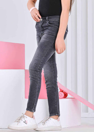 Skinny Grey Casual Jeans