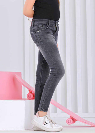 Skinny Grey Casual Jeans