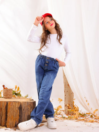 Boyfriend Dark Blue Casual Jeans