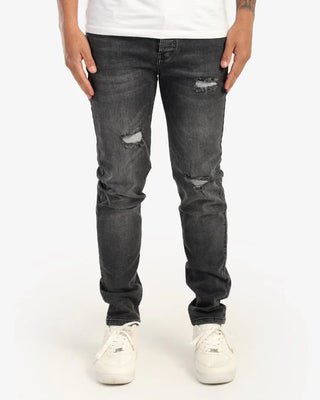 Skinny Grey Cutting Casual Jeans