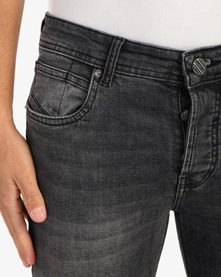 Skinny Grey Cutting Casual Jeans
