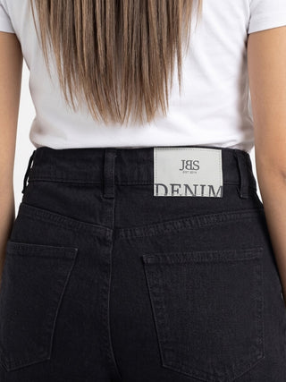 Wide leg Black Casual Jeans