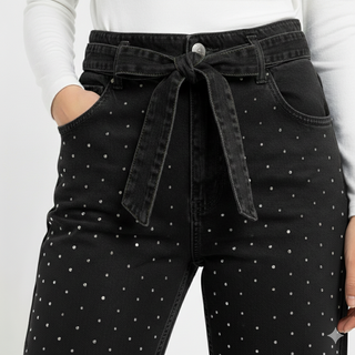 Starlight Wide leg Dark Grey Casual Jeans