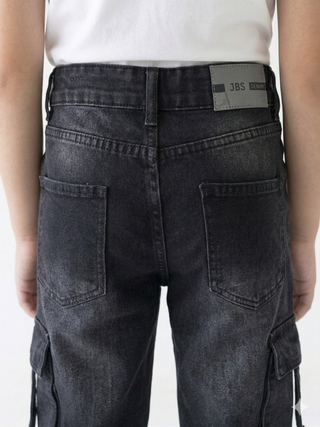 Cargo Black Casual Jeans