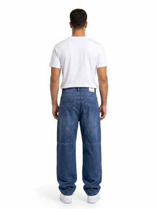 Super Baggy  Baggy Blue Casual Jeans