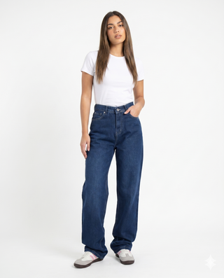 Straight Fit Blue Casual Jeans