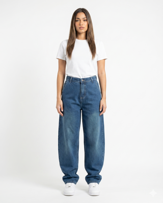 Skater  Med Blue Casual Jeans