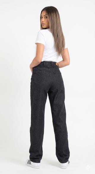 Straight Fit Dark Grey Casual Jeans