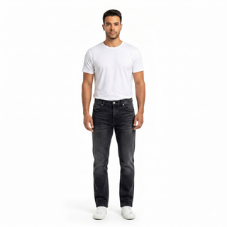 Straight Fit Black Casual Jeans