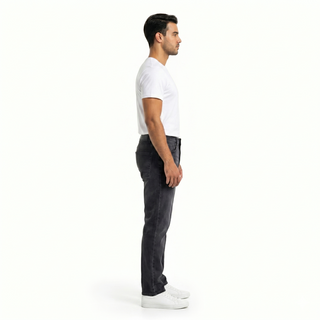 Slim Fit Dark Grey Casual Jeans