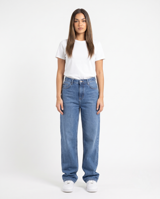 Straight Blue Casual Jeans