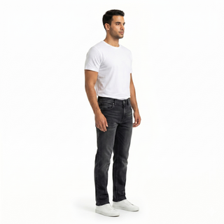 Straight Fit Black Casual Jeans