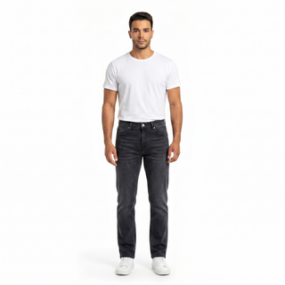 Slim Fit Dark Grey Casual Jeans