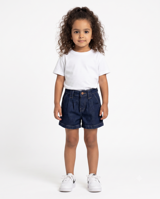 SHORT DARK BLUE Casual Jeans