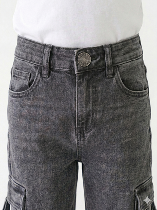 Cargo Light Gray Casual Jeans