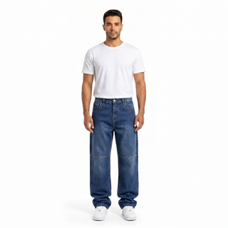 Super Baggy  Baggy Blue Casual Jeans