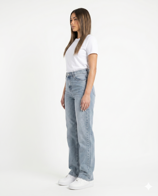 Straight Fit Light Blue Casual Jeans