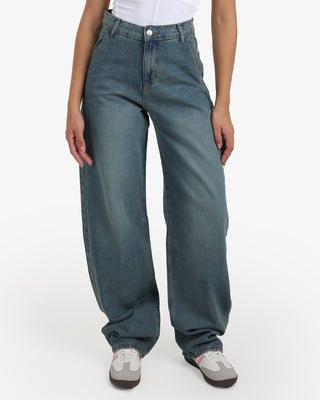 Wide Leg Dirty Casual Jeans