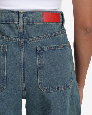 Wide Leg Dirty Casual Jeans