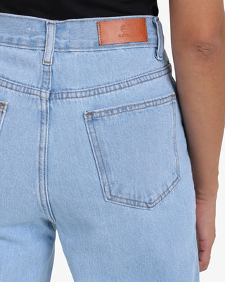 Wide Leg Ice Blue Casual Jeans