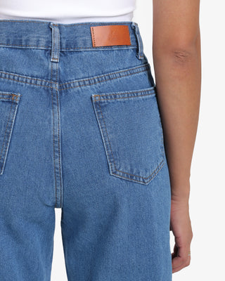 Wide Leg Sky Blue Casual Jeans