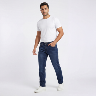 Slim Straight Fit  Blue  Casual Jeans