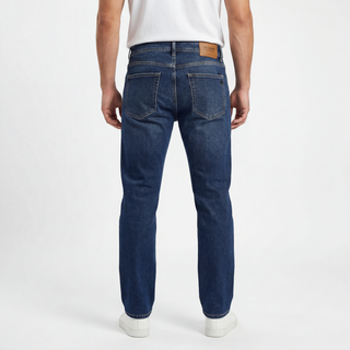 Slim Straight Fit  Blue  Casual Jeans