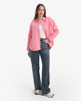 Pink Denim Shirt